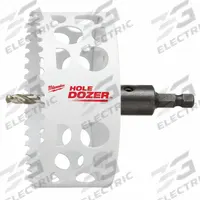 MILWAUKEE Hole Saw: 4 1/4 in Saw Dia., 3/5 Teeth per Inch, 1 5/8 in Max. Cutting Dp, Bi-Metal (MPN 49-56-9687). Key specifications — attr1098070: 3/5; attr1098087: MILWAUKEE; attr1098073: 5/8"-18.