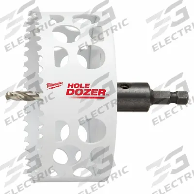 MILWAUKEE Hole Saw: 4 1/4 in Saw Dia., 3/5 Teeth per Inch, 1 5/8 in Max. Cutting Dp - Multi-Material-Cutting Hole Saws with Attached Arbor