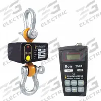 RON CRANE SCALES Crane Dynamometer: 20,000 lb Wt Capacity - Imperial, +/-0.1% Accuracy, 10 lb/5 kg (MPN RON 2501DO-S10CC). Key specifications — Readability: 5 kg; Standards: IP65; Indicator Attachment: Wireless Remote; Includes: Load Cell, Wireless Remote Display, Instruction Manual, Calibration Certificate, Carrying Case, and RS-232 Data Outlet; Housing Material: Steel; Manufacturer Part Number: RON 2501DO-S10CC; Brand: RON CRANE SCALES; Weighing Units: lb.