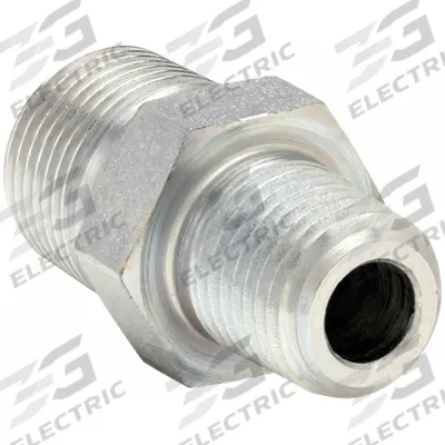 PARKER Metal Pipe Straight: Straight, Steel, 1/4 in x 3/8 in - Hydraulic Threaded Extreme-Pressure Pipe Fittings