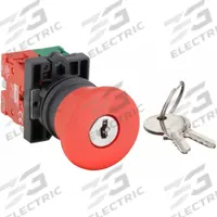 DAYTON Emergency Stop Push Button: Non-Illuminated, Mushroom Head Profile, Non-Metallic, 22 mm (MPN 32UK35). Key specifications — Brand: DAYTON; Action: Maintained; Series: Dayton; Push Button Material Type: Non-Metallic.