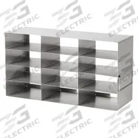Freezer Rack: 16 3/8 in Overall Lg, 5 1/2 in Overall Wd, Stainless Steel (MPN HS2862HA). Key specifications — Material: Stainless Steel; Product Type: Freezer Rack; Brand: HEATHROW SCIENTIFIC.