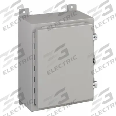 WIEGMANN Enclosure: Steel, 36 in x 24 in x 8 in, NEMA 12/13, Solid Cover - Steel Dust-Tight Enclosures