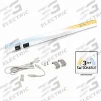 LED Under Cabinet Fixture: 12 in Lg, 615 lm, 3000K/3500K/4500K, 4.9 W, Plug-In, Silver, Aluminum (MPN ZX513-HL-3K). Key specifications — attr1262778: 120V AC; attr1262749: Plug-In; attr1262754: Integrated LED; attr1262758: Aluminum; attr1262760: Yes; attr1262765: LED; attr1262776: High/Low; attr1262780: 4500K.
