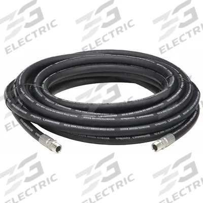 CONTINENTAL Steam Cleaner/Pressure Washer Hose: 1/2 in ID, 50 ft Lg, Chlorinated Polyethylene - Steam Cleaner & Pressure Washer Hose Assemblies