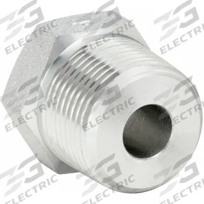 PARKER Metal Pipe Straight: 1 1/4 in x 3/8 in, Male NPT Threaded x Female NPT Threaded - Threaded High-Pressure Pipe Fittings