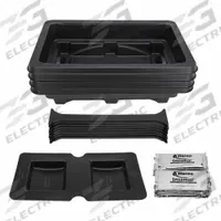 STERNO Chafer: 20 oz Capacity, 24 1/2 in Overall Lg, 15 1/2 in Overall Wd, 9 1/4 in Overall Ht (MPN 70362). Key specifications — Manufacturer Part Number: 70362; Material: Polypropylene; Product Type: Chafer; Brand: STERNO; NSF Certified: No; Color: Black.