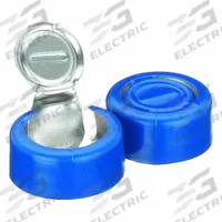 Lab Bottle Caps: 13 mm Dia, Blue, Aluminum, Unlined, 1,000 Closures Included, Colored (MPN 224192-05). Key specifications — Clarity: Colored; Septa Included: No; Vented: No; Brand: WHEATON; Closure Color: Blue; Closure Liner Material: Unlined.