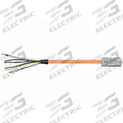READYCABLE Servo Cable: Basic Cable, 60 ft Lg, For Allen-Bradley, Similar To 2090-CSBM1DG-10AF, PUR (MPN MAT9851750-60). Key specifications — Cable Jacket Color: Orange; Conductor Configuration: (4xAWG10 (6.0))+(2xAWG17 (1.0))+(1PRxAWG22(0.34)); Brand: READYCABLE; Cable Jacket Material: PUR.