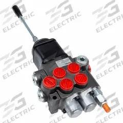 CHIEF Hydraulic Directional Control Valve: Four-Way / Three Positions, Tandem Center, 2 Spools (MPN 220910). Key specifications — attr1017968: CHIEF; attr1017969: Tandem Center; attr1018005: Spring Center To Neutral.