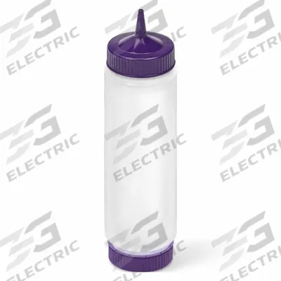 VOLLRATH Squeeze Bottle: 24 oz Capacity, 2 1/8 in Opening Dia, 11 3/16 in Overall Ht - Standard Squeeze Bottles