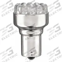 HAMSAR Compact LED Bulb: LED, Single Contact Bayonet (BA15s), (S) Sign, S8, 1156, 12 V DC, White (MPN 3JYN8). Key specifications — Light Color: White; Trade Number: 1156; Voltage: 12 V DC; Brand: HAMSAR; Bulb Shape: S8.
