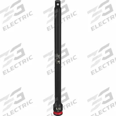 MILWAUKEE Impact Extension: 1/4 in Input Drive Size, 1/4 in Output Drive Size, 6 in Overall Lg - 1/4" Drive Impact Socket Extensions