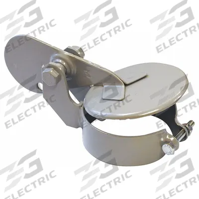 ANTHES Exhaust Rain Cap: Powder Coated, Steel, Gray - Exhaust Stack Rain Caps
