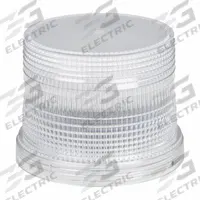 GROTE Replacement Lens: Round, Beacon Light, 3 in Ht - Vehicle Lighting, 4 in Wd - Vehicle Lighting (MPN 98281). Key specifications — Material: Polycarbonate; Compatible Light Type: Beacon Light; Brand: GROTE.