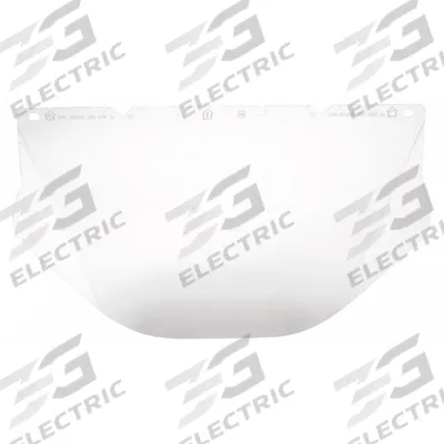 MSA Face Shield Visor: 17 in Overall Wd, 9 1/2 in Overall Ht, 0.04 in Overall Thick - General Purpose Replacement Visors