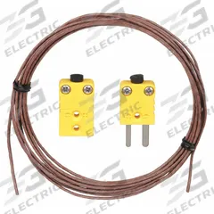 FLUKE Extension Lead: Extension Wire Kit, 500°F Max Temp °F, 260°C Max Temp °C, Male, Mini Connector (MPN 80PK-EXT). Key specifications — End 1 Connection Type: Mini Connector; End 2 Connection Gender: Female; End 2 Connection Type: Mini Connector; End 1 Connection Gender: Male; Brand: FLUKE.