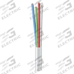 SOUTHWIRE Thermostat Wire: 18 AWG Conductor Size, 4 Conductors, 250 ft Overall Lg, 150 V Volt, CL2 (MPN 553040401)