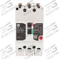 GE Molded Case Circuit Breaker: 15 A Amps, 35kA at 277/480V AC, Fixed, Lug, ABC (MPN TEYH3015B). Key specifications — Series: TEY; Max. AIR Rating: 35kA at 277/480V AC; Instantaneous Trip: Fixed; Terminal Connection: Lug; Phase Connection: ABC.