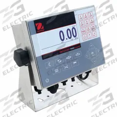 OHAUS Scale Indicator: DK, 9 1/8 in Overall Ht, 3 3/8 in Overall Lg, 11 1/8 in Overall Wd, NTEP (MPN T72XW). Key specifications — attr1360126: OHAUS; attr1360104: g; attr1360123: No; attr1360124: Electric; attr1360105: NTEP; attr1360119: DK.