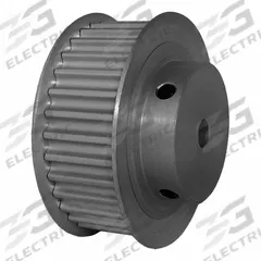 DAYTON Timing Pulley: Modified Curvilinear, Fixed, For GT Timing Belt Section, For 15 mm Belt Wd (MPN 32-5P15-6FA6). Key specifications — Brand: DAYTON; Finish: Clear Anodized; For Belt Series: Powerhouse®.
