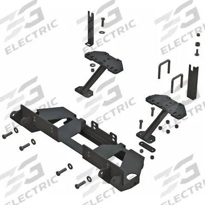 FISHER Mounting Kit: Mount Kit, RTV X, Kubota, UTV, UTV, 84935/87500, 28 in Overall Dp - Required System Component 4: Mount Attachment Kits