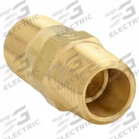 APPROVED VENDOR Piston Spring Check Valve: Piston, Inline Valve Body, 1/2 in Pipe Size, MNPT x MNPT (MPN CHK BRS 810-8M8M-B). Key specifications — Brand: APPROVED VENDOR.