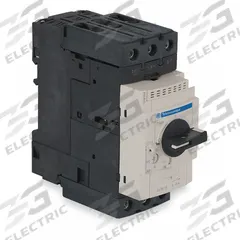SCHNEIDER Manual Motor Starter: Non-Reversing, 3 Poles, 13 A, Thermal Protection, Selector Switch (MPN GV3P13). Key specifications — Maximum Voltage Rating: 600V AC; Brand: SCHNEIDER; Thermal Units Required: None (Starter Includes Integrated Thermal Units); Frame Size (Width): 45mm.