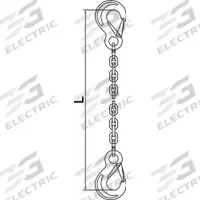 PEWAG Chain Sling: 9/32 in Chain Trade Size, 120 Chain Grade, Sling Hook, Steel, Fixed (MPN 7G120SSS/5). Key specifications — attr994018: Sling Hook; attr994034: PEWAG.