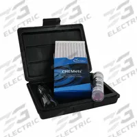 CHEMETRICS Water Quality Test Kit: Dissolved Oxygen, 0 to 100 ppb, 5 ppb, 30 Tests (MPN K-7599). Key specifications — Includes: Activator Solution; Range: 0 to 100 ppb; Sensitivity: 5 ppb; Test Parameters: Dissolved Oxygen.