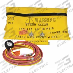CHERNE Test-Ball Plug: For 21 in Pipe, Tether Channel Tether, Smooth Body Surface, 43 in Deflated Lg (MPN 277134). Key specifications — Plug Seal Material: Elastic Urethane; Body Type: Smooth Body.