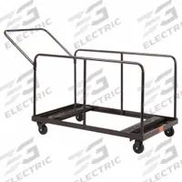 NATIONAL PUBLIC SEATING Table Cart: 660 lb, 47 1/2 in L x 27 3/4 in W x 31 1/4 in H, Powder Coated (MPN DYMU). Key specifications — Frame Color: Brown; For Use with Series: BT48R; Brand: NATIONAL PUBLIC SEATING; Caster/Wheel Configuration: (2) Rigid.