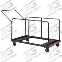 NATIONAL PUBLIC SEATING Table Cart: 660 lb, 47 1/2 in L x 27 3/4 in W x 31 1/4 in H, Powder Coated (MPN DYMU). Key specifications — Frame Color: Brown; For Use with Series: BT48R; Brand: NATIONAL PUBLIC SEATING; Caster/Wheel Configuration: (2) Rigid.