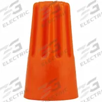3M Twist-On Wire Connectors: Orange, Wire Sizes 18 AWG – 14 AWG, 600 V, 10,000, PK (MPN H-31-KEG). Key specifications — Brand: 3M; Maximum Wire Combination: (2) 14 AWG with (3) 20 AWG; Manufacturer Part Number: H-31-KEG; Minimum Wire Combination: (5) 22 AWG.