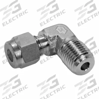 HAM-LET Compression Fitting Adapter: 3/8 in OD x 3/4 in Pipe Fitting Size - Double-Ferrule Stainless Steel Fittings