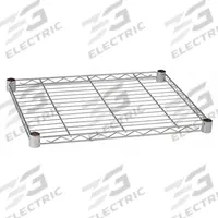 APPROVED VENDOR Wire Shelf: 48 in x 24 in, 1 Shelves, Split Sleeve, 800 lb Load Capacity, Dry, Steel (MPN 5GRY9). Key specifications — Recommended Environment: Dry; Material: Steel; Brand: APPROVED VENDOR; Color: Silver; Finish: Chrome.