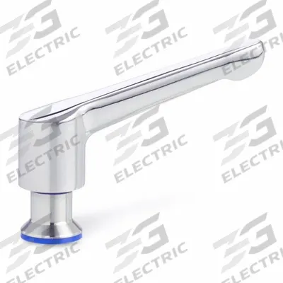 JW WINCO Adjustable Lever: SS, M6x1 Thread, 0.39 in Thread Lg - Hygienic Adjustable Tension Levers with Threaded Hole