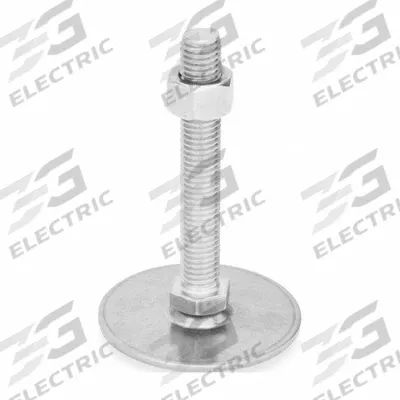 JW WINCO Male-End Leveling Mount: Swiveling Stud, 3/8"-16 Thread Size, 1.57 in - Swivel Male Leveling Mounts