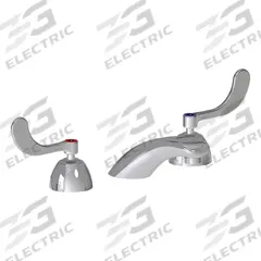 CHICAGO FAUCETS Low Arc Bathroom Faucet: 404, Cast Brass, Polished Chrome Finish, 2.2 gpm Flow Rate (MPN 404-317ABCP). Key specifications — Includes: Mounting Hardware; Brand: CHICAGO FAUCETS; Series: 404.