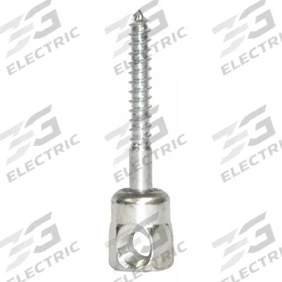 SAMMYS Rod Hanger: 1/4 in Overall Dia, 3 in Overall Lg, 1/4 in Screw Size, Steel - Rod Hangers for Wood