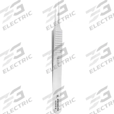 EXCELTA Tweezers: Cobalt, Point, Straight Tip - Wafer-Handling Tweezers