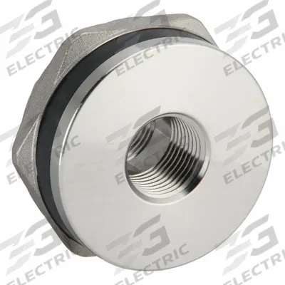 BANJO Bulkhead Tank Fitting: Stainless Steel Body, 1/2 in Female NPT Threaded Inside - 316 Stainless Steel Through-Wall Fittings