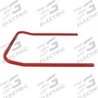 DAYTON Handle: 33 1/4 in Overall Lg, 27 in Overall Wd, Steel, 1 1/4 in Overall Ht, Red, NOB7801. Key specifications — Material: Steel; Compatible Grainger Part Number: 3BE79; Color: Red; Brand: DAYTON; Manufacturer Part Number: NOB7801.