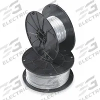 B-LINE BY EATON Wire Rope: Galvanized Steel, 7 x 7, 184 lb Working Load Limit, 500 ft Overall Lg (MPN BKW094). Key specifications — Brand: B-LINE BY EATON.