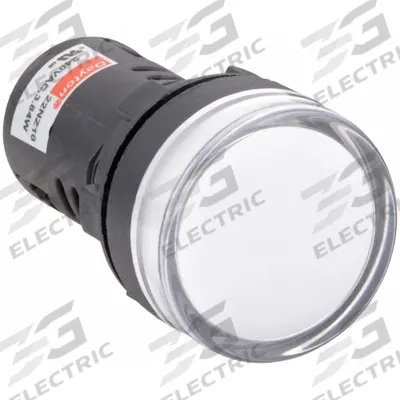 Dayton Raised Panel Light: 22 mm Panel Mounting Hole Dia, LED - LED Indicator Pilot Lights