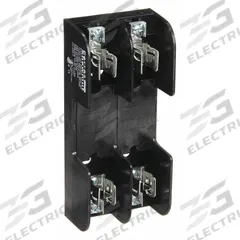 MERSEN Fuse Block: Open Block Design, 2 Pole, 600 V AC, Pressure Plate, Non-Indicating (MPN 60322). Key specifications — attr233046: MERSEN.