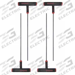 EKLIND Hex Key: 1 Ball Ends, 9/64 in Tip Size, SAE, Long, Alloy Steel, Black Oxide, T, 1 Tips, 4 PK (MPN 61809). Key specifications — attr1205521: EKLIND; attr1205526: Black Oxide.