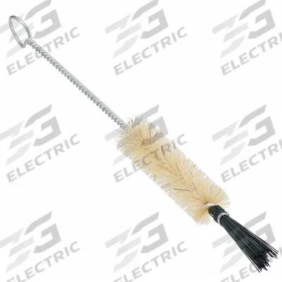TANIS Test Tube Brush: 9 in Overall Lg, Nylon, White, 3 in Brush Head Lg - Lab Brushes