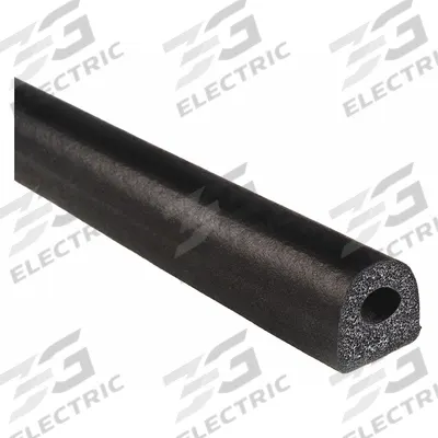 TRIM LOK Seal: D-Shaped, Self-Adhesive Mounting, Std, EPDM, 100 ft Overall Lg - D-Section Foam Rubber Seals