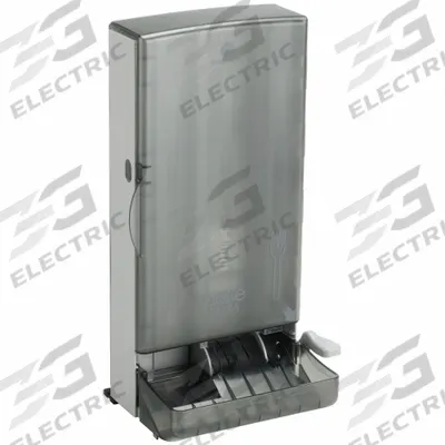 DIXIE Fork Dispenser: Series O, Lever, Countertop/Stand/Wall, 17 5/8 in Ht, 6 1/4 in Dp - Series O Mini Cutlery Dispensers